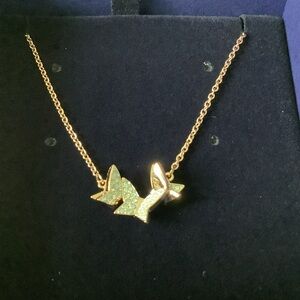 Swarovski Idyllia Lilia Rose Gold Plated Necklace with Star Accents, Brand New